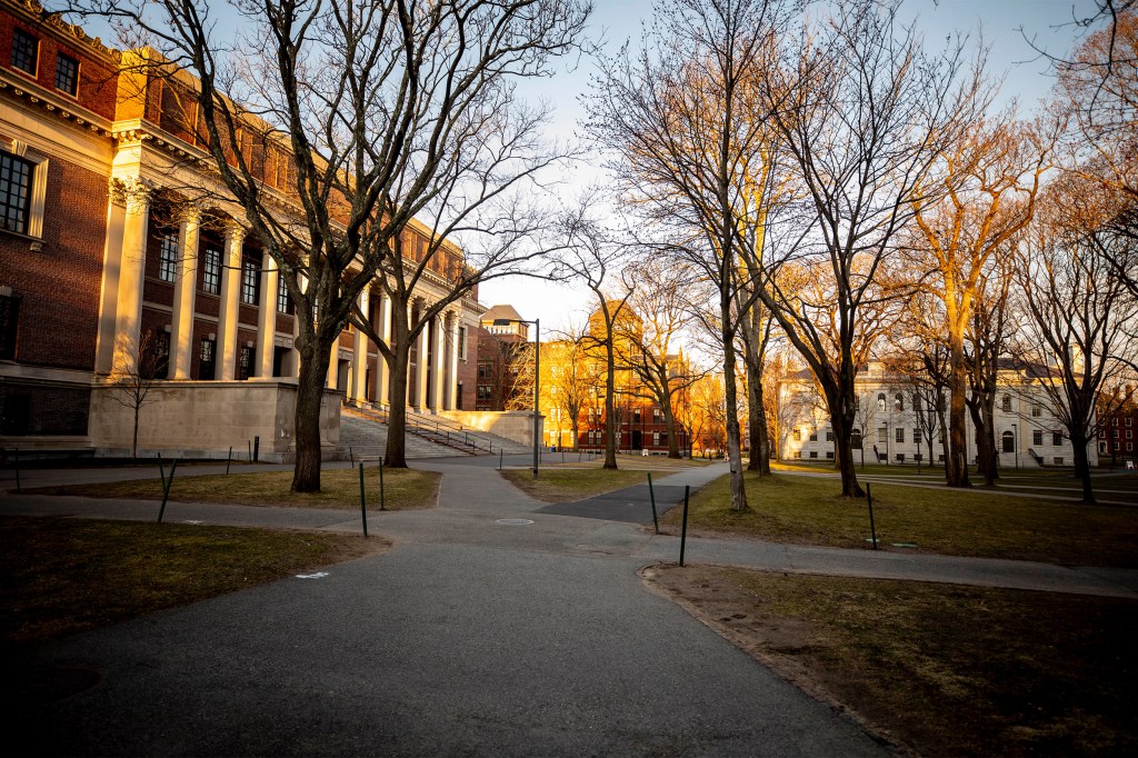 Empty Yard at Harvard.