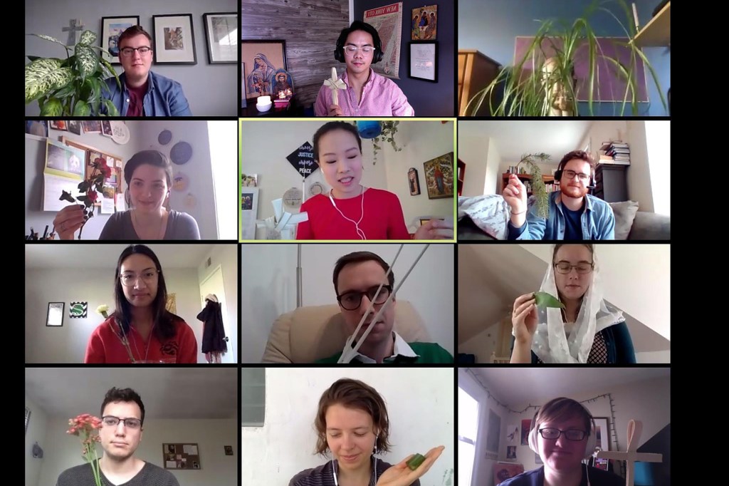 Psalm Sunday over Zoom.