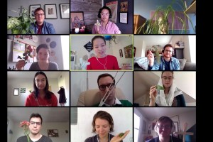 Psalm Sunday over Zoom.