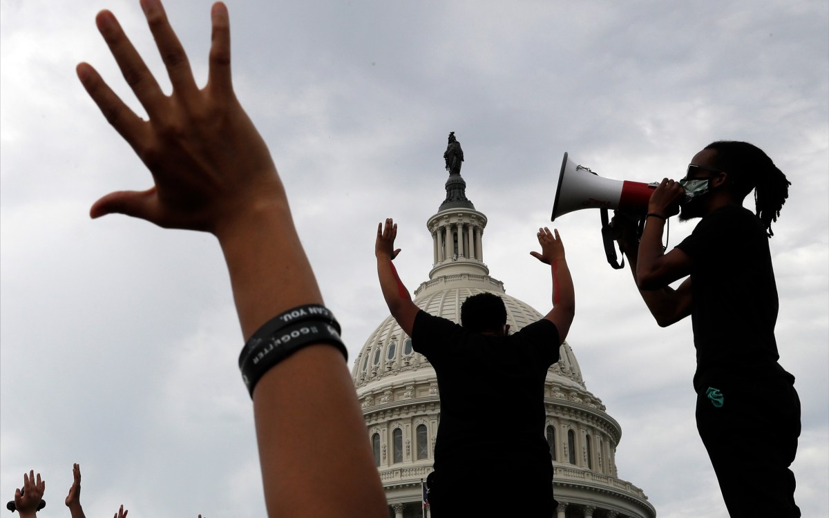 Protestors in D.C.