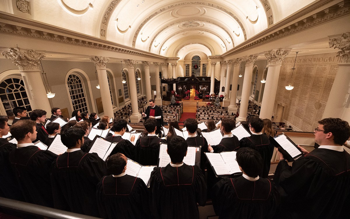 Choir in Memorial Church.