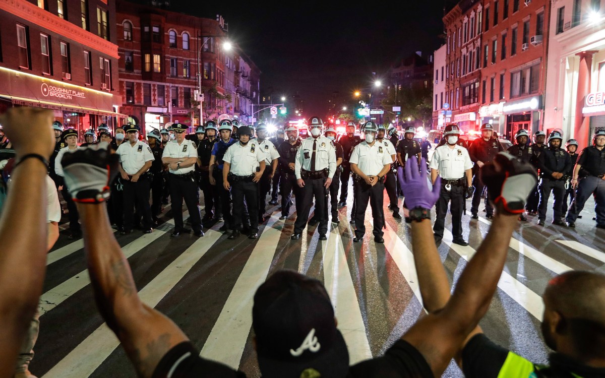 Protesters in NYC.