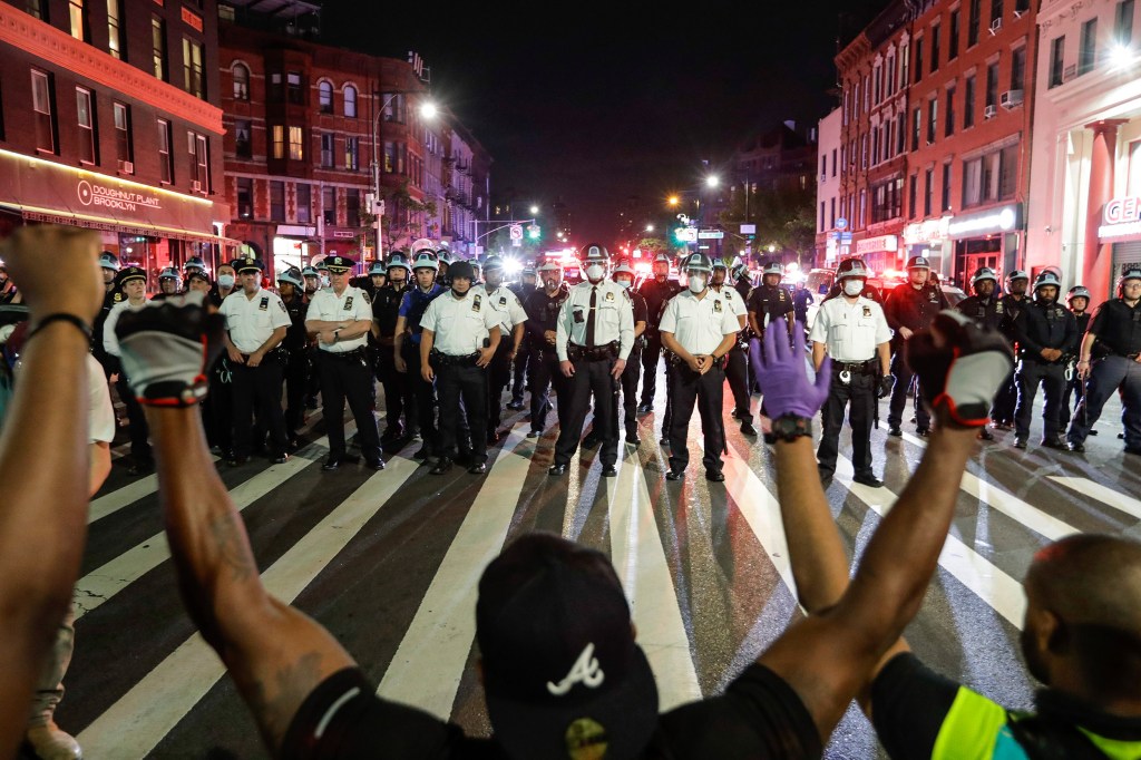 Protesters in NYC.