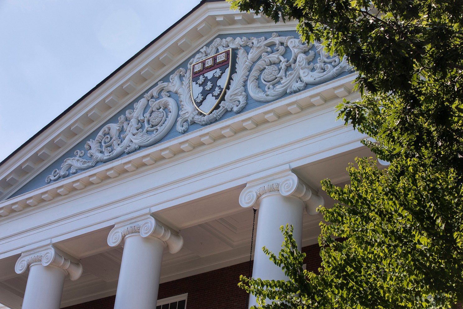 Baker Library shield.