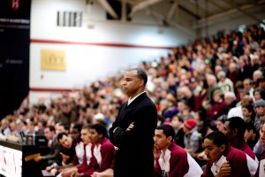 Coach Tommy Amaker at a 2012 game.