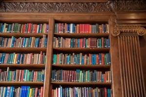 Bookshelves.