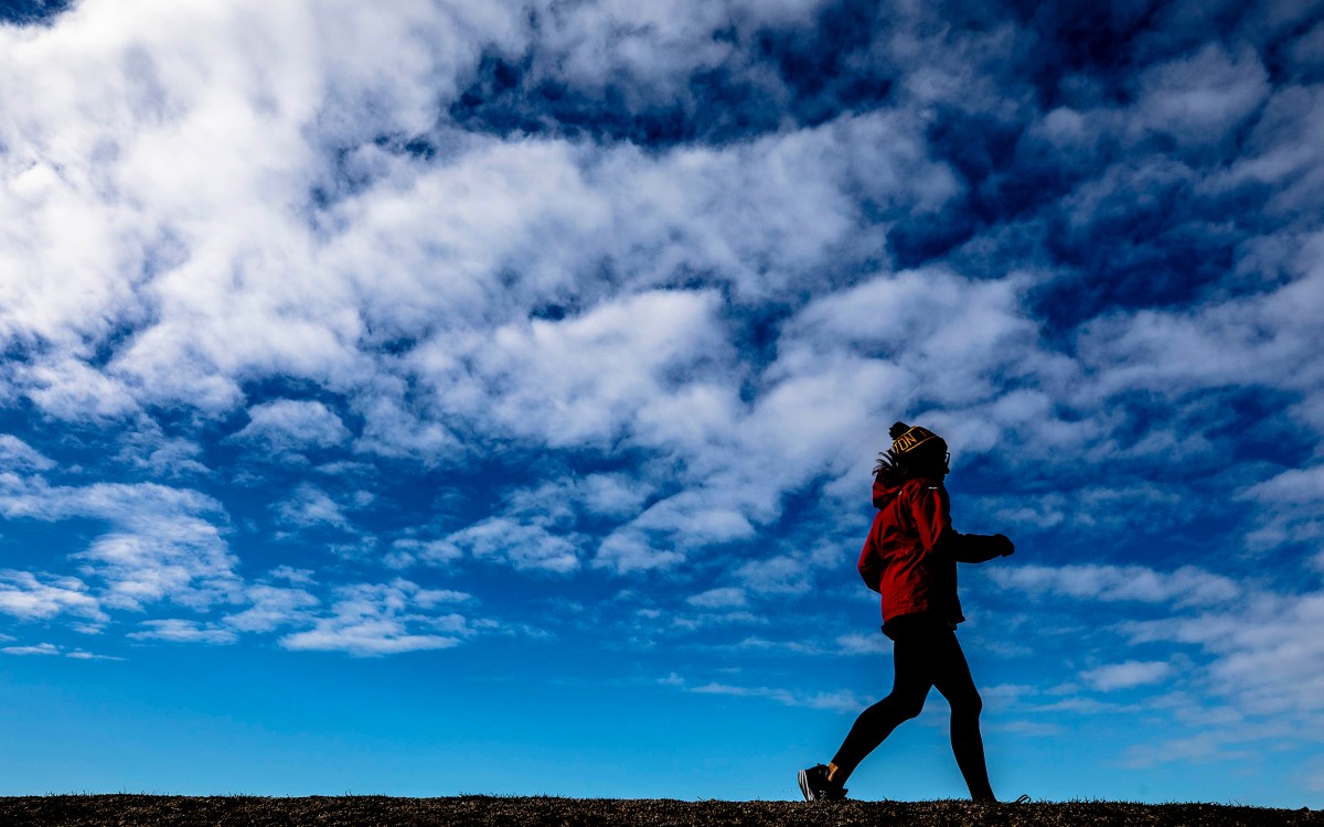 Person running.