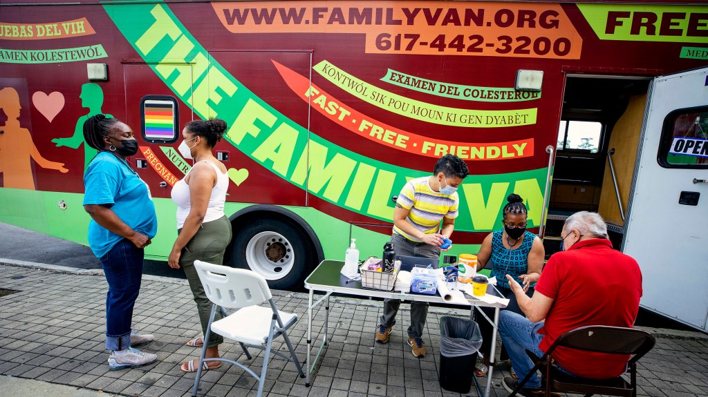 Harvard University's Family Van travels through the city of Boston providing basic medical attention to underserved communities in the Metro-Boston area.