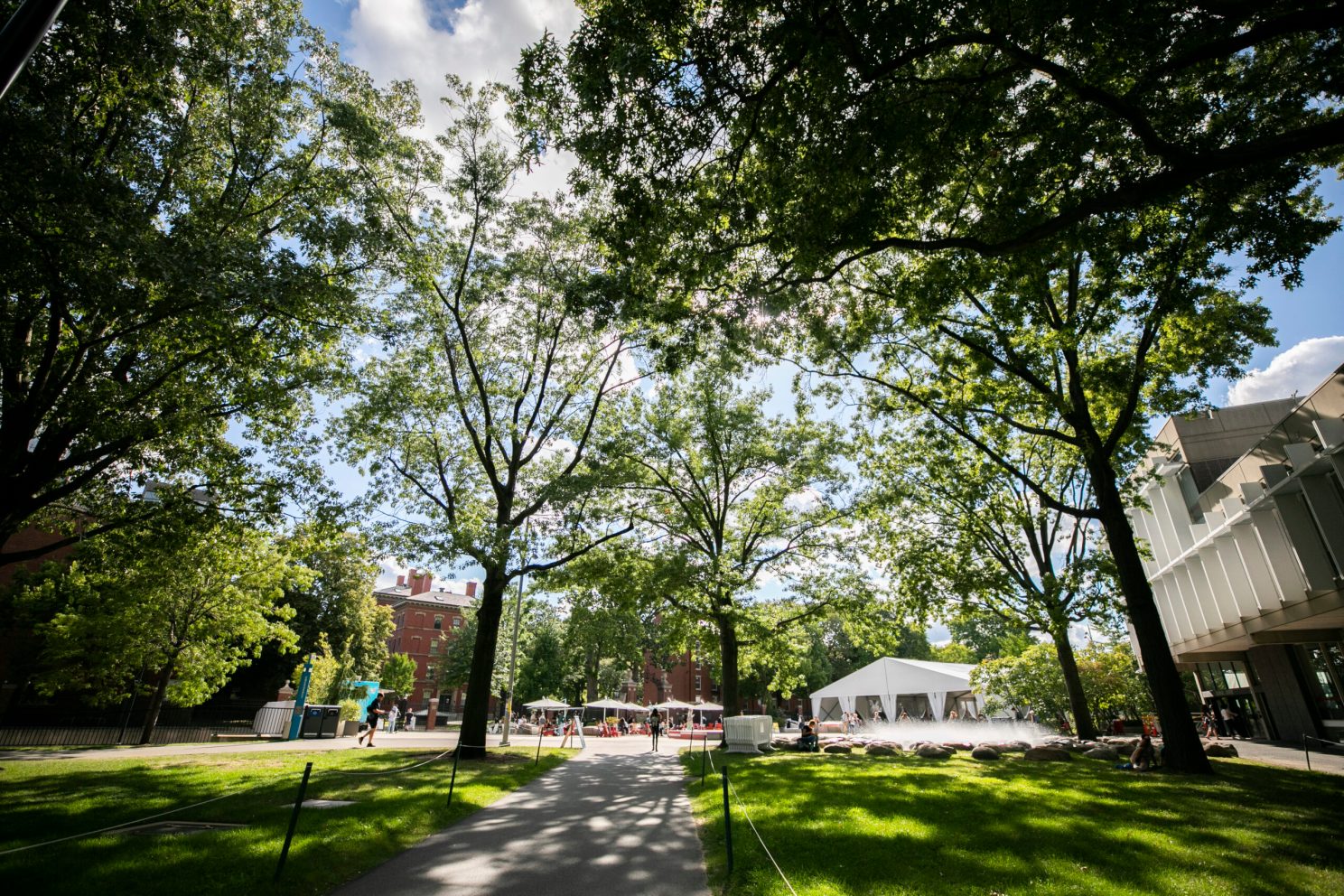 Science center plaza.