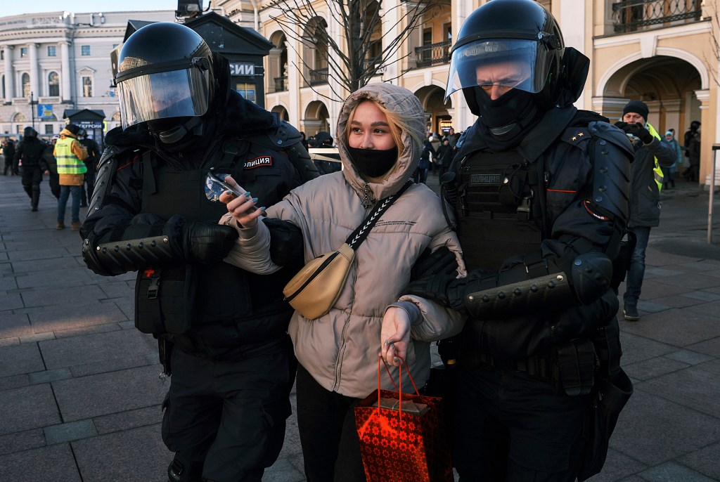 Russian protest.