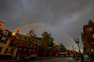 Rainbow over Mass Ave.