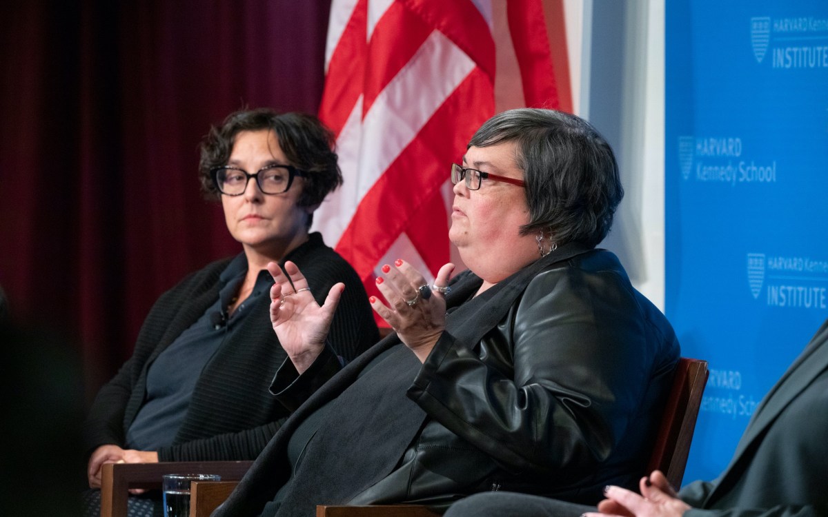 Joan Donovan (left) and Gabriella Coleman.