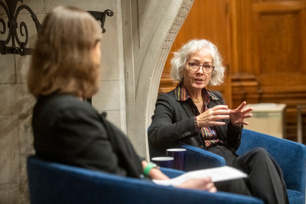 Former US Amb. to Ukraine Marie Yovanovitch talks with Emily Channel-Justice,