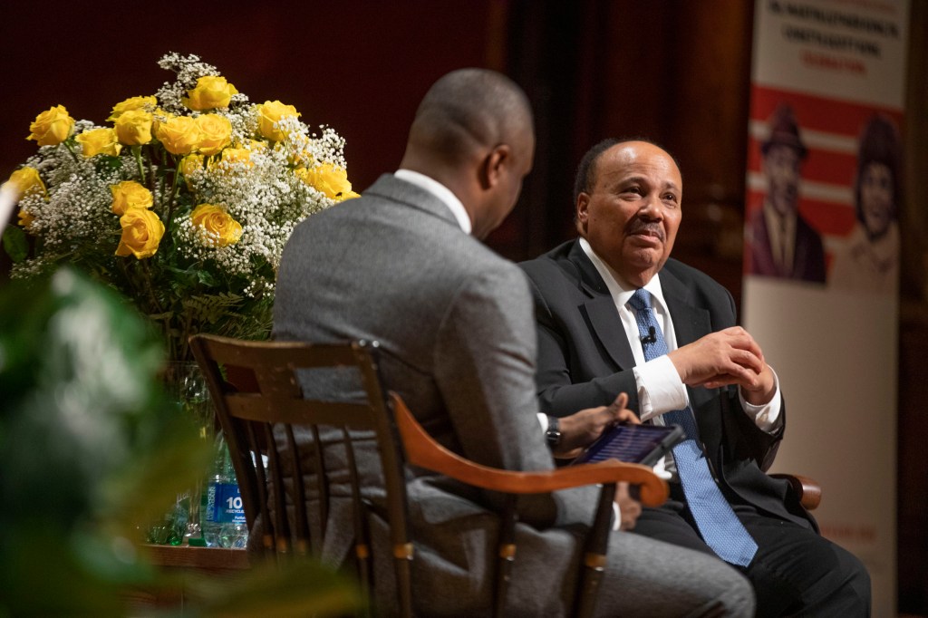 Brandon Terry and Martin Luther King III.