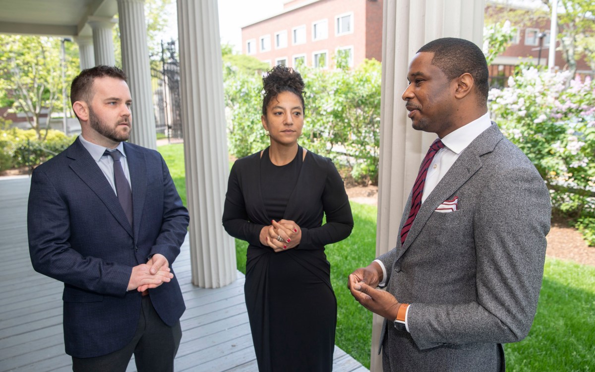 Brennan Klein, Elizabeth Hinton, and Brandon Terry.