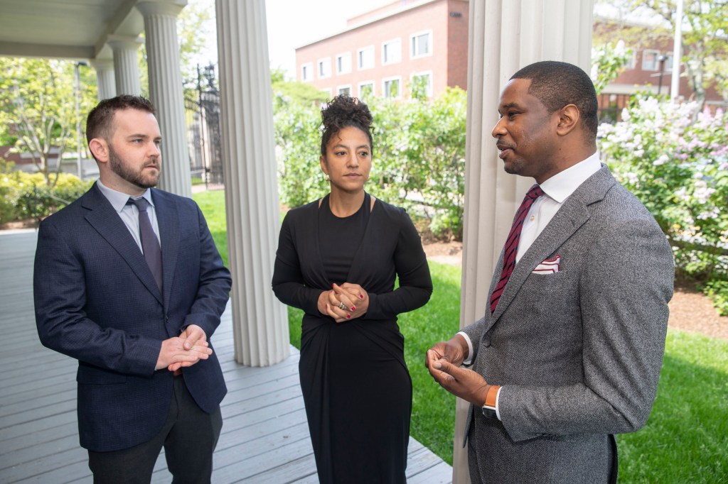 Brennan Klein, Elizabeth Hinton, and Brandon Terry.