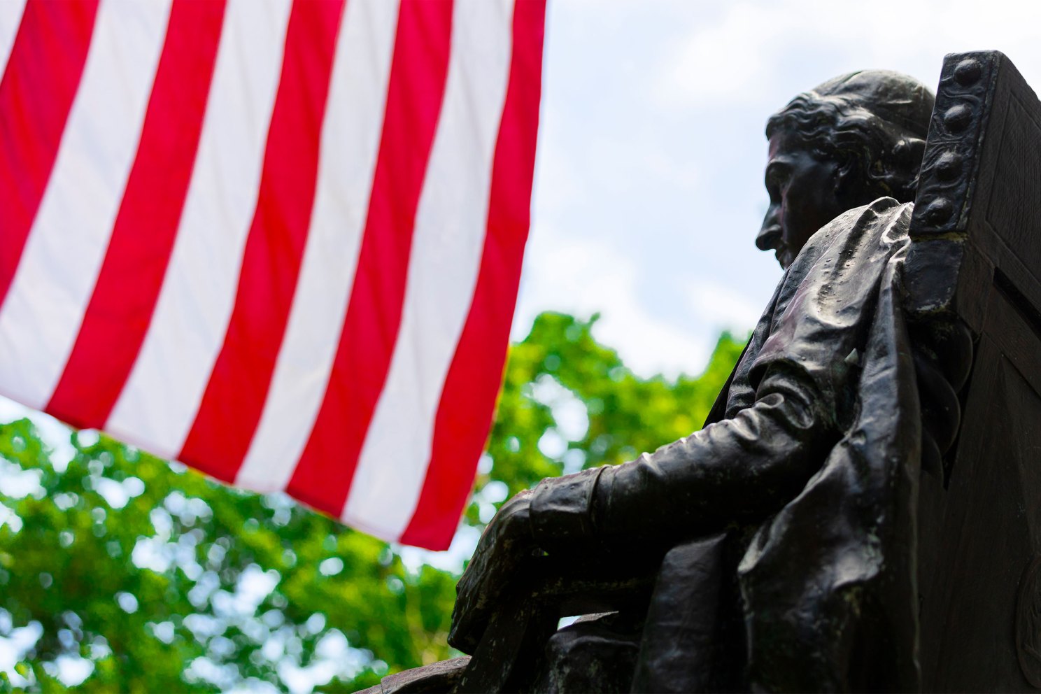 John Harvard Statue.