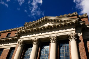 widener library.