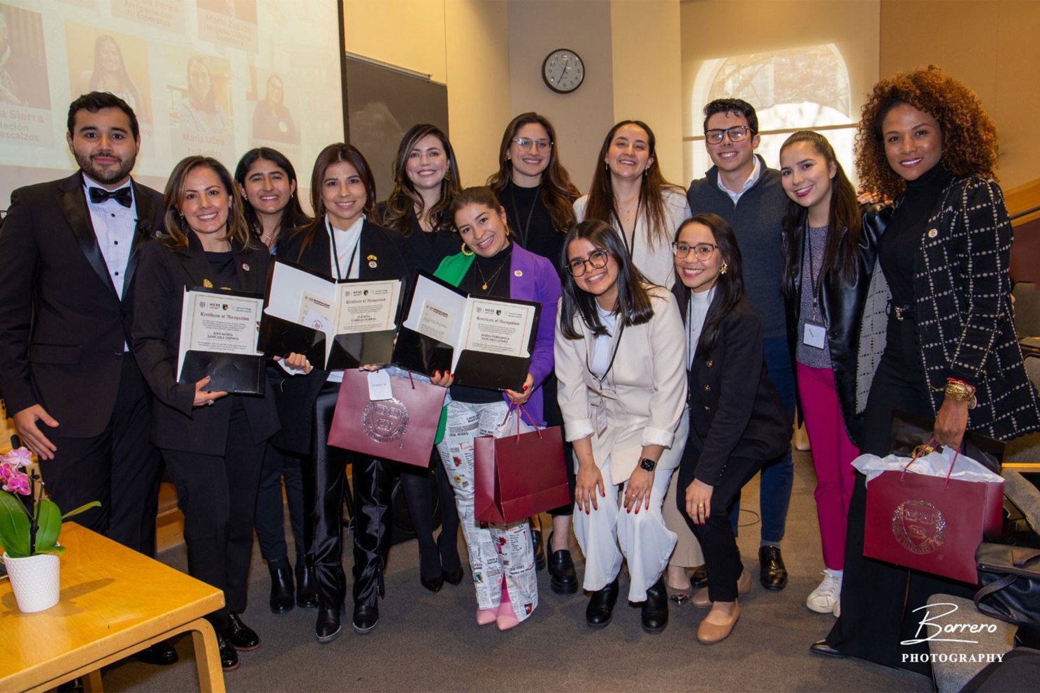 The honorees and symposium participants.