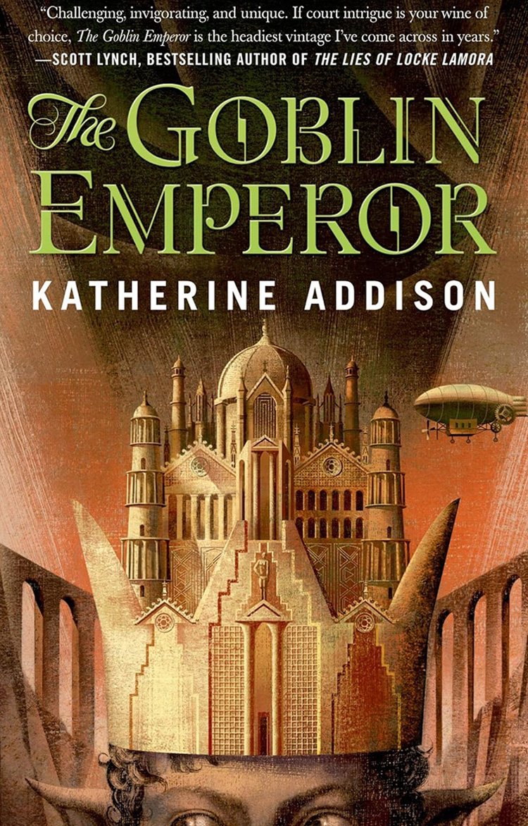 Book cover: "The Goblin Emperor."