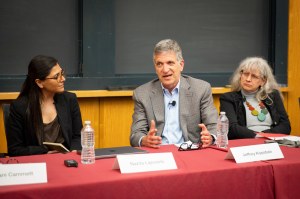 Nazita Lajevardi (from left), Jeffrey Kopstein, and Sabine von Mering.