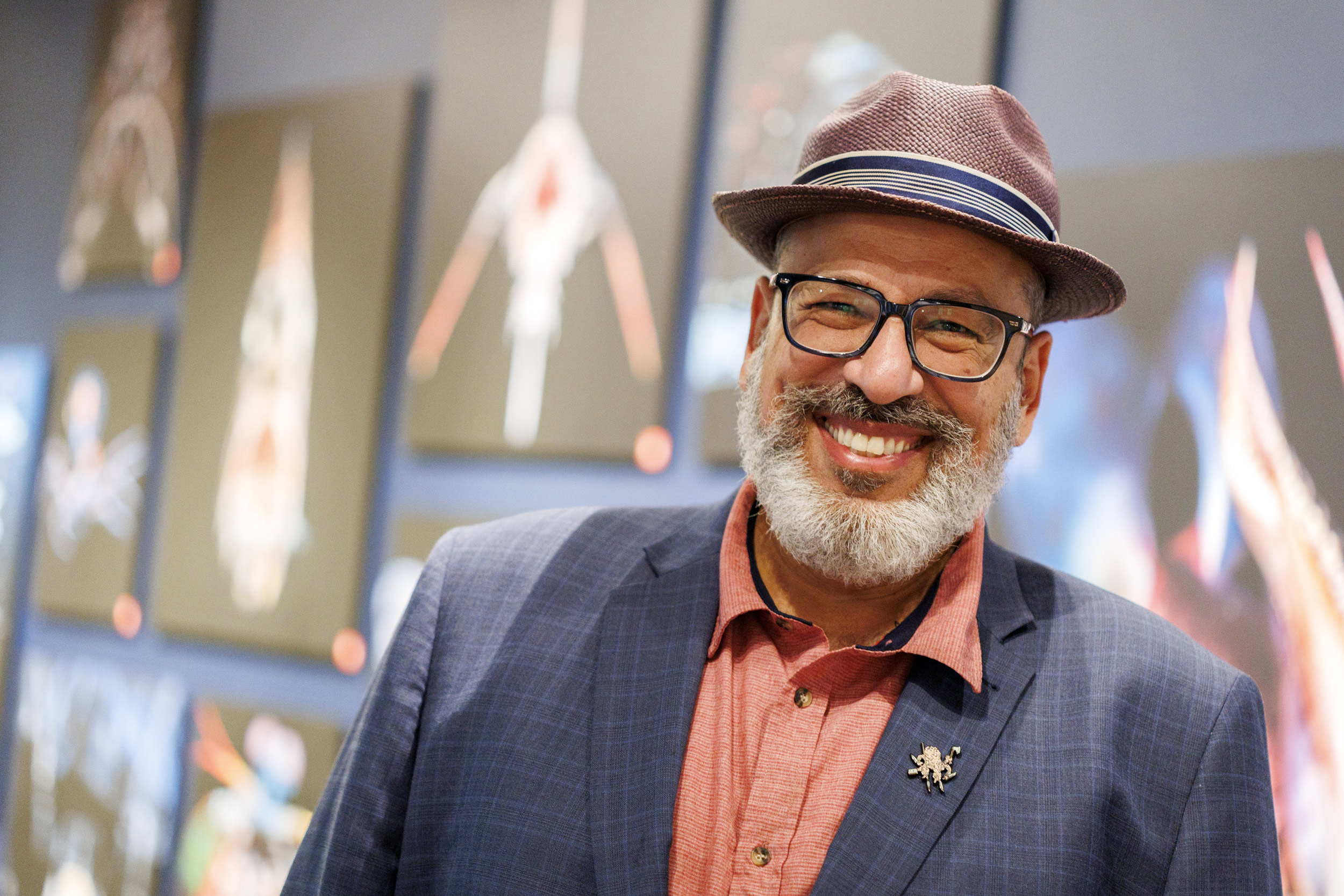 Harvard Professor of Organismic and Evolutionary Biology Peter Girguis (pictured) visits the exhibit “Sea Monsters: Wonders of Nature and Imagination” at the Harvard Museum of Natural History.