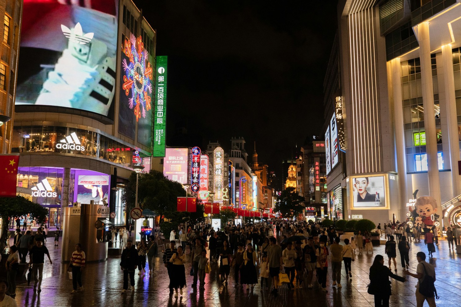 View of city in China.