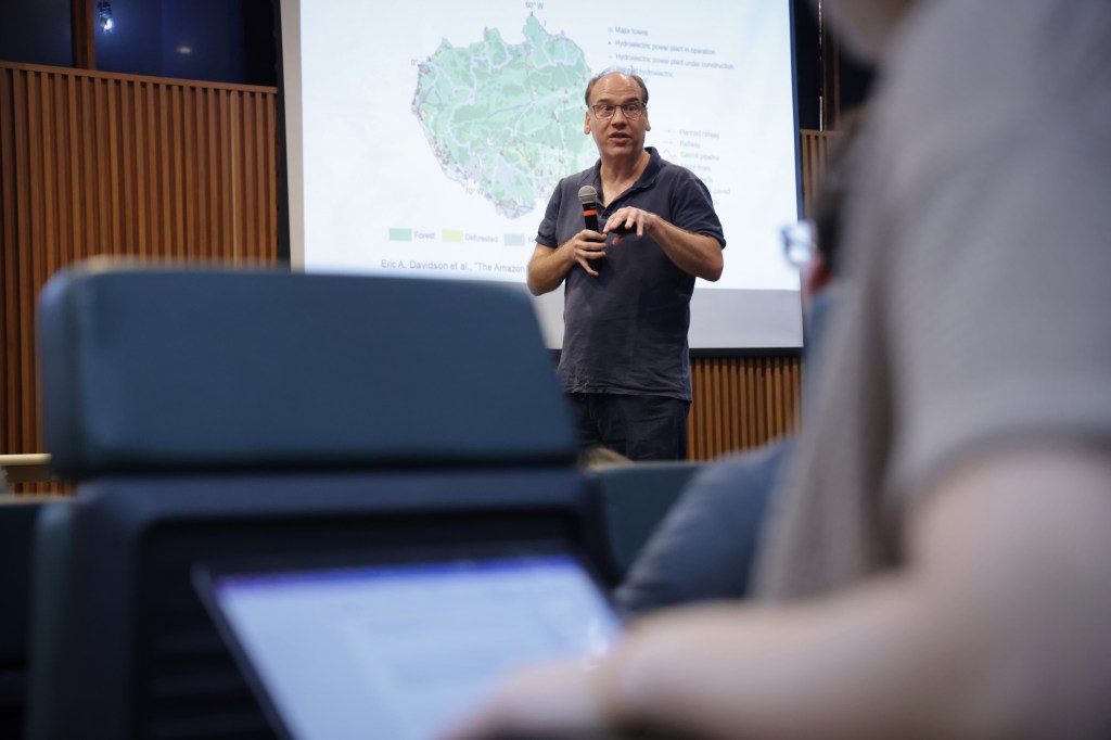 Scot Martin is lecturing at the Amazonas State University in Manaus, Brazil.