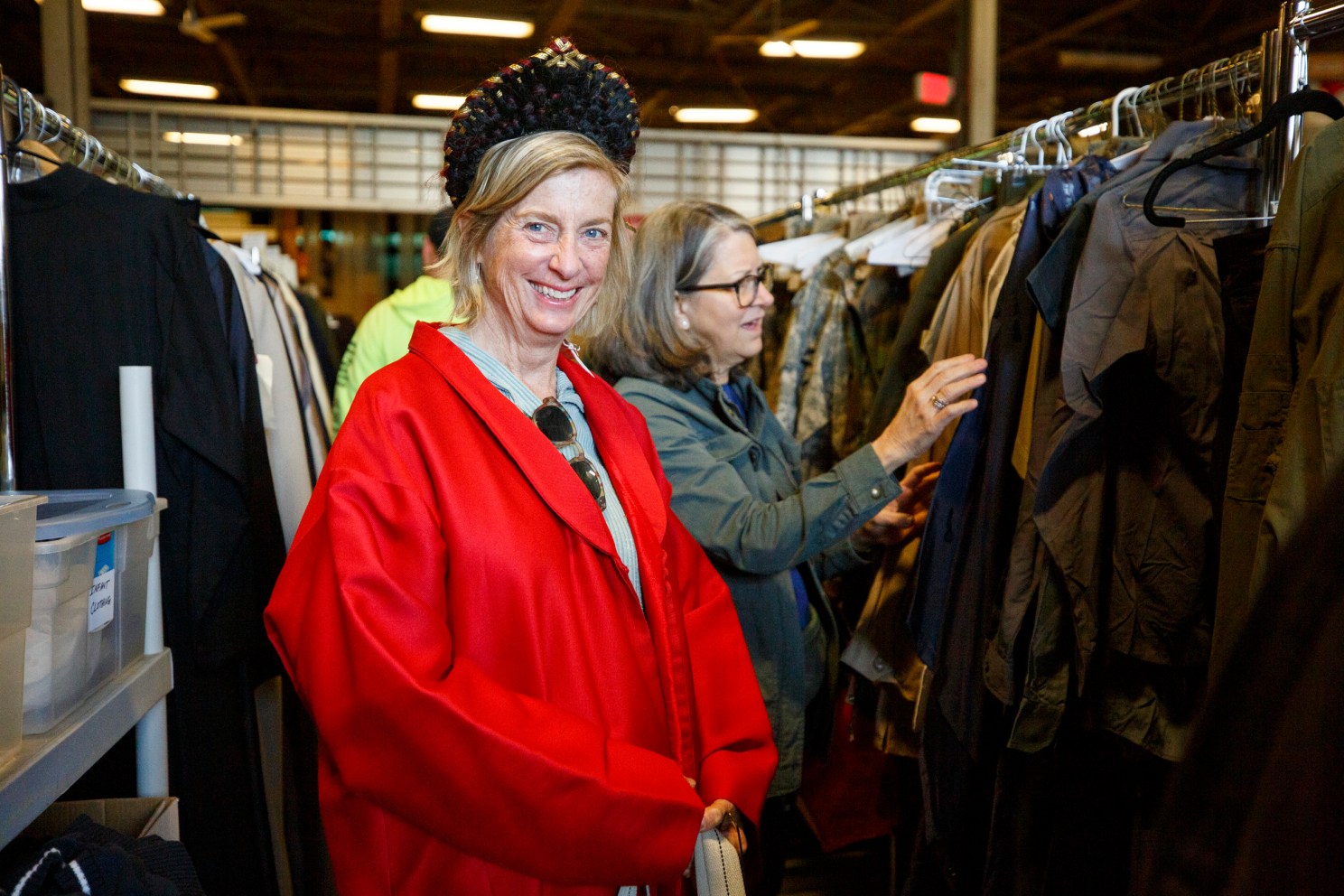 Heather Brine Martin wearing a gat and crown. 