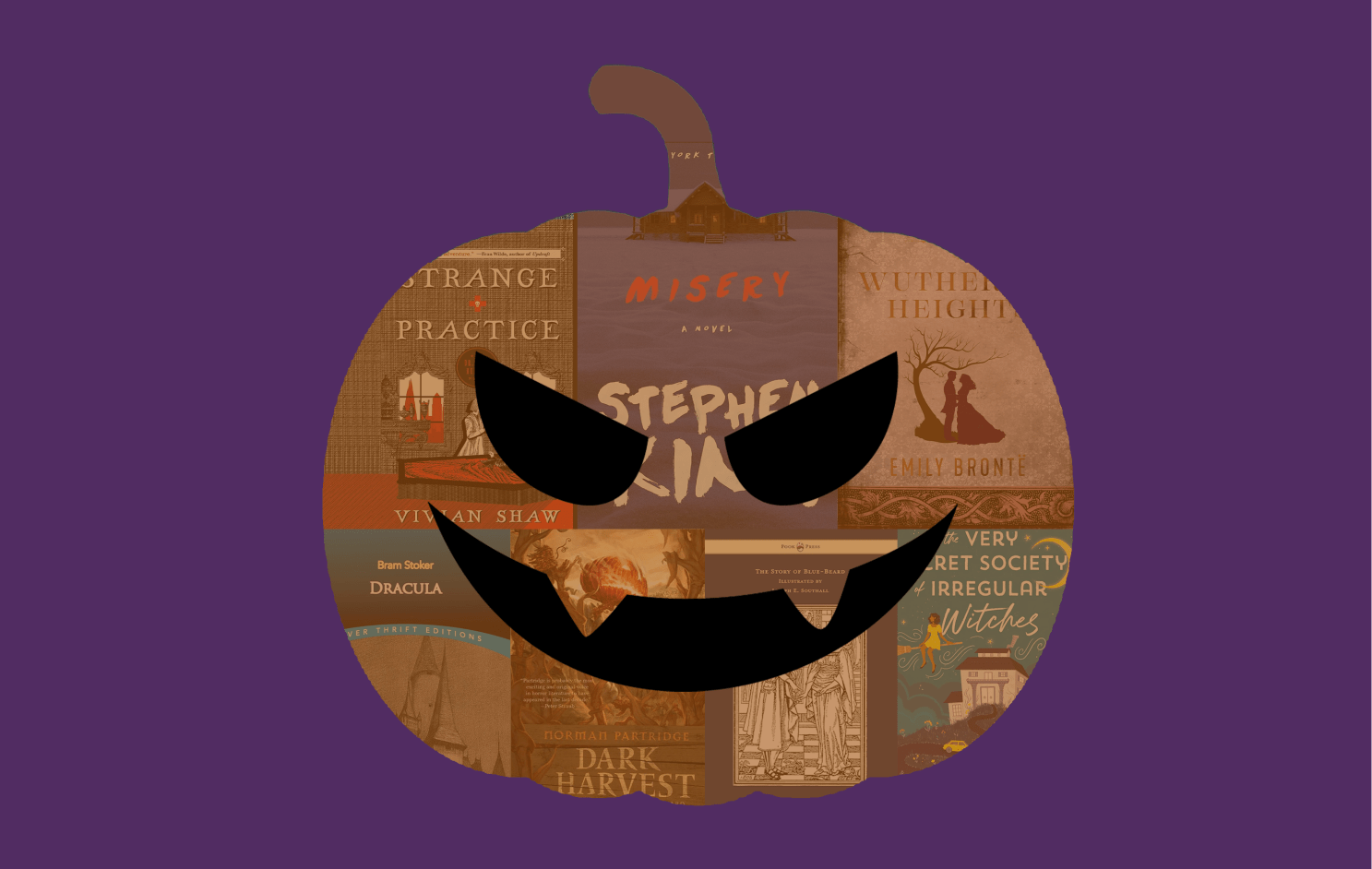 pumpkin with books inside