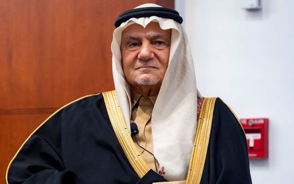 His Royal Highness Prince Turki Al Faisal.