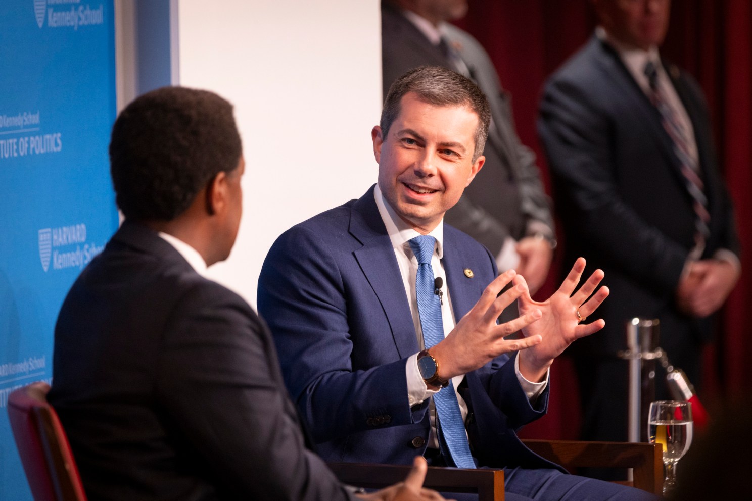 Setti Warren (left) and Pete Buttigieg.