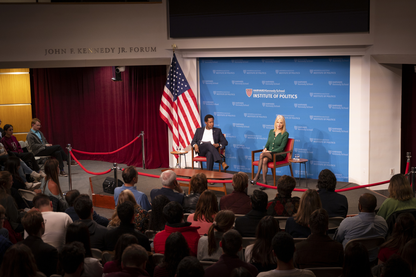 Setti Warren and Kellyanne Conway.