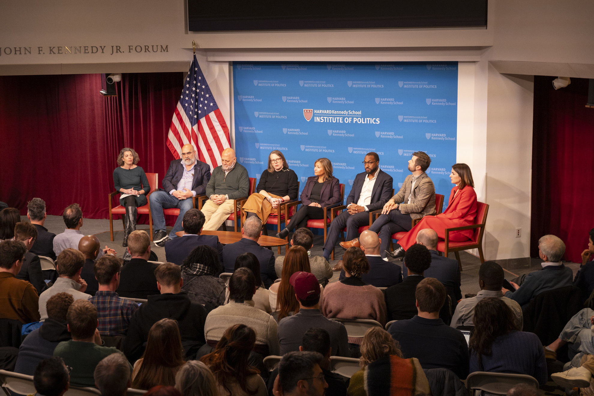 Campaign managers on a panel at HKS.