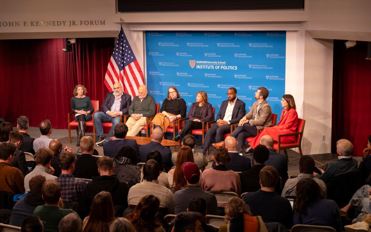 Campaign managers on a panel at HKS.