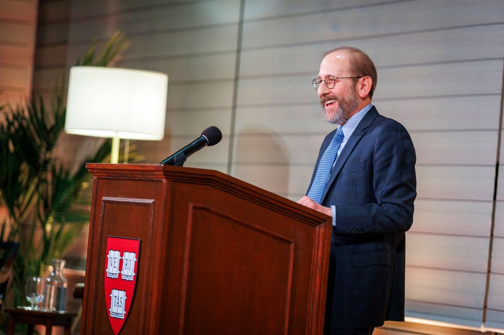 President Garber at the podium during his installation.