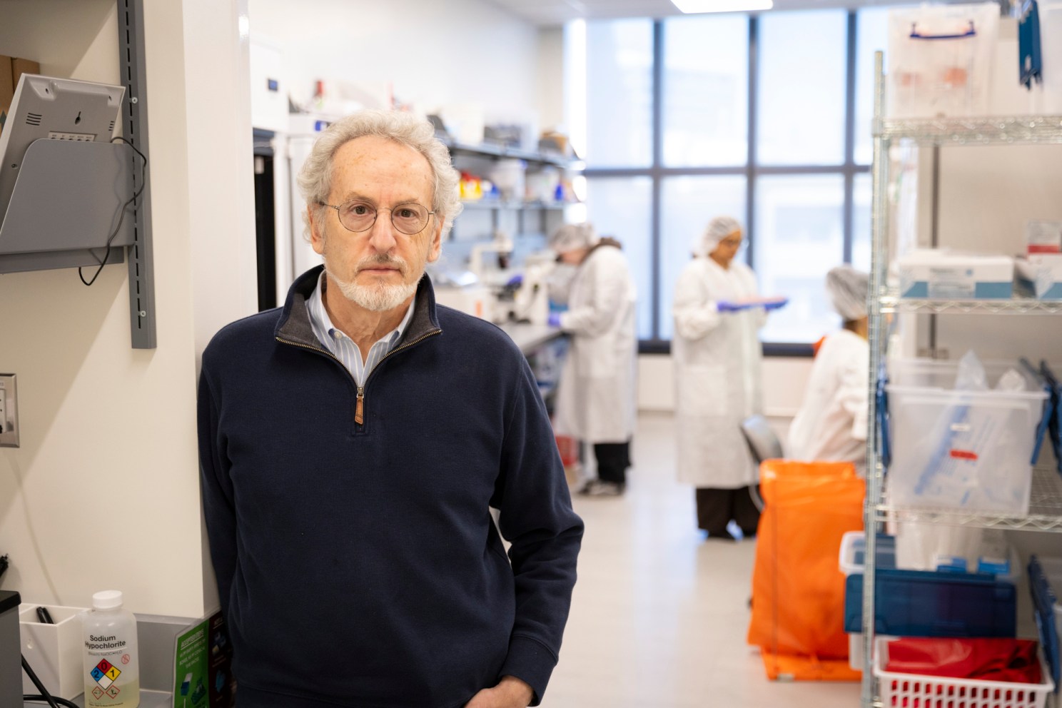 Don Ingber in his lab.