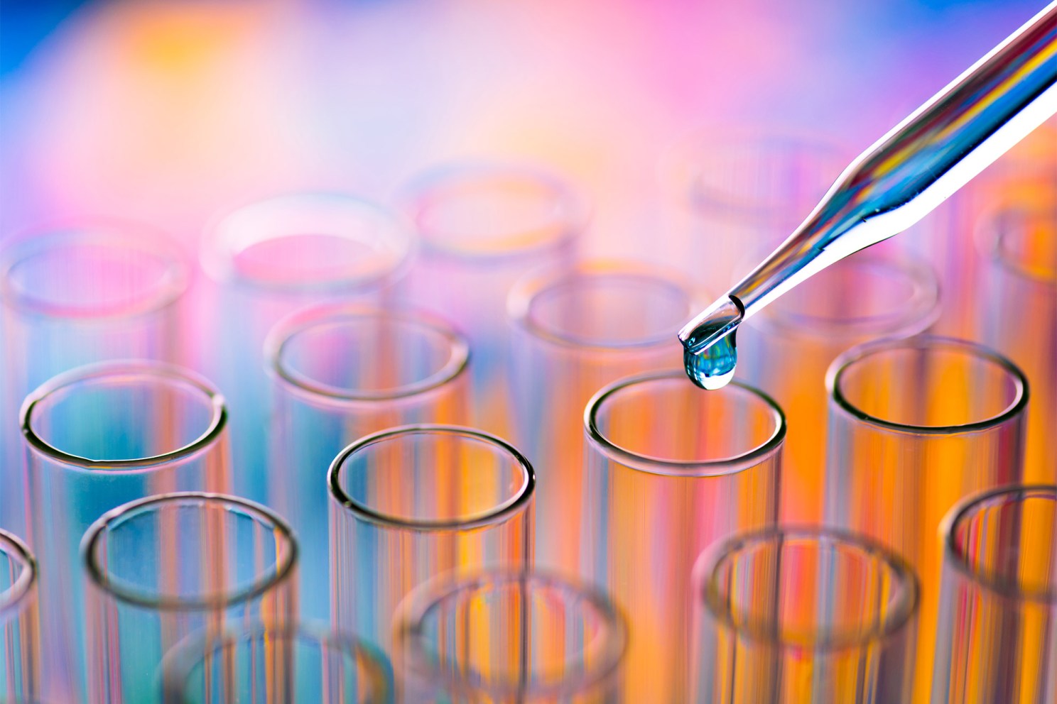 Empty test tubes