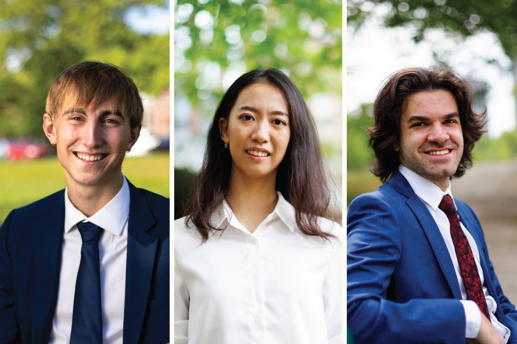 Thor Reimann, Aidan Scully, and Luanna Jiang.