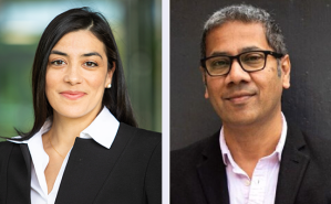 Stephanie Gil, an expert in multi-agent robotics, and Venkatesh Murthy.