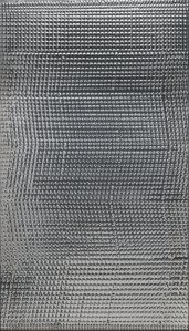 Heinz Mack, “Light-Relief,” 1960. Aluminum, hand embossed by the artist, on hardboard. Harvard Art Museums/Busch-Reisinger Museum, Gift of the Mack Foundation, 2025.107