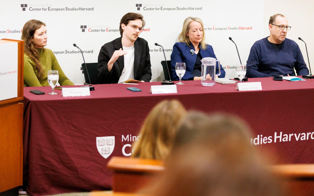 Anna Mayr (left), Fabio Ellger, Cerstin Gammelin, and David Art.