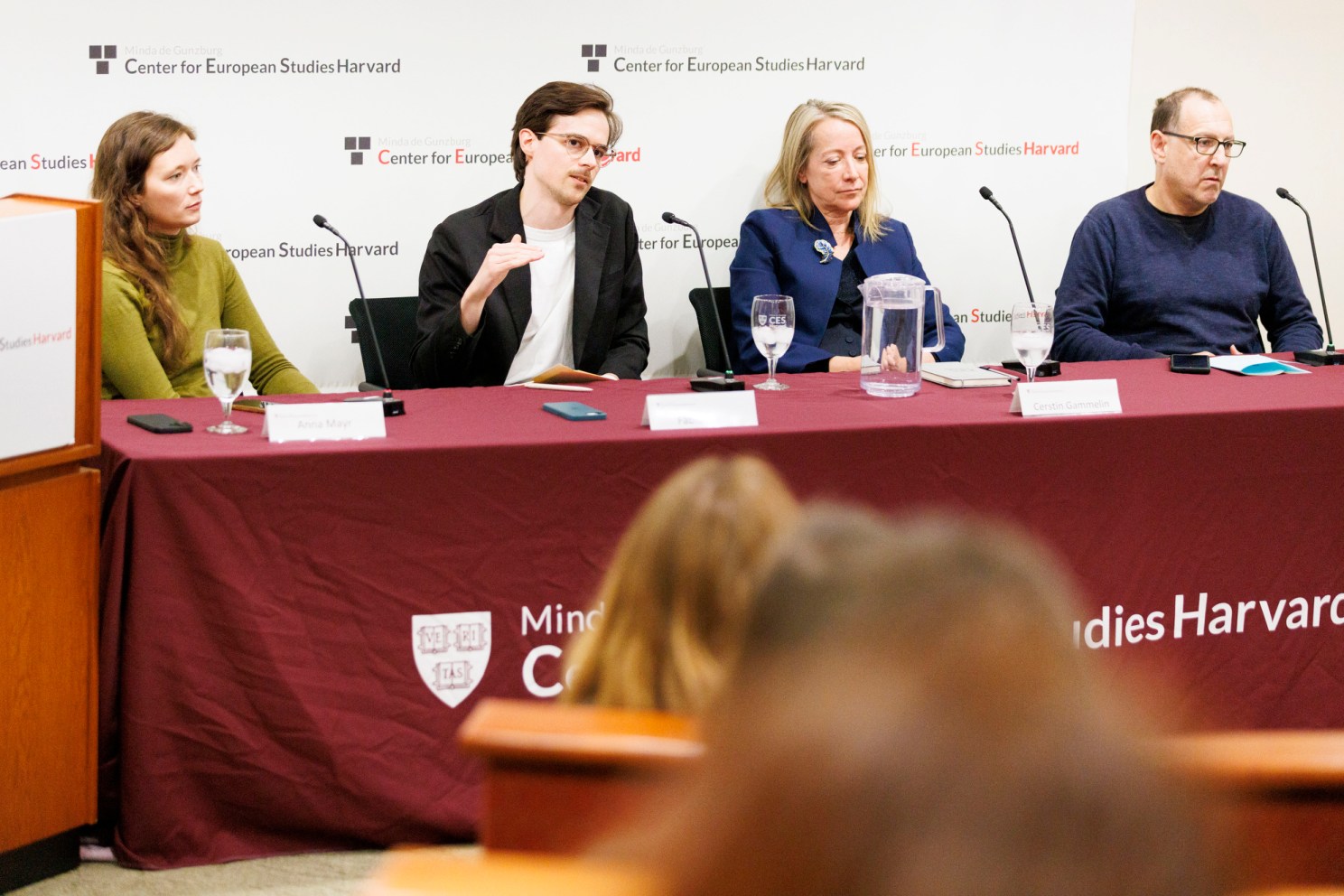Anna Mayr (left), Fabio Ellger, Cerstin Gammelin, and David Art. 