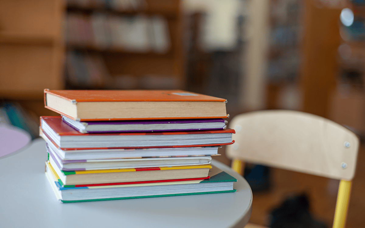stack of books
